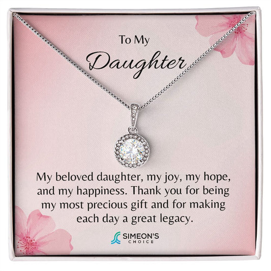 To my Daughter  My beloved daughter,  my joy, my hope, and my happiness.  Thank you for being my most precious  gift and for making each day  a great legacy.