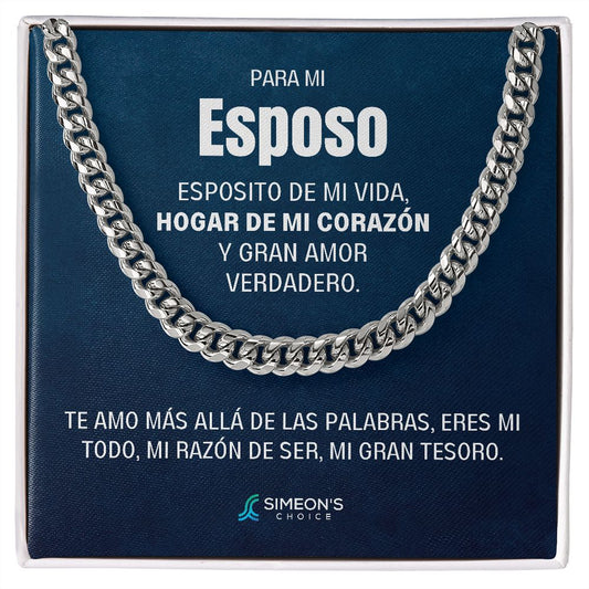 Collar Cuban Link para Esposo