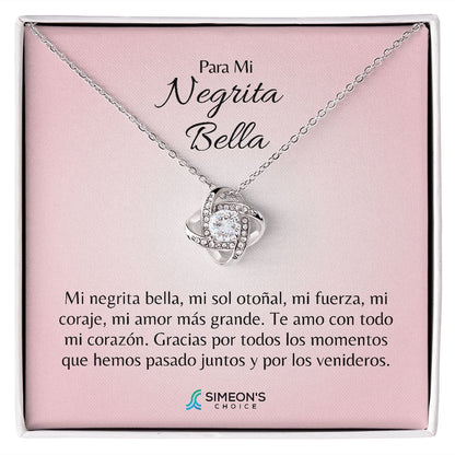 Mi negrita bella, mi sol otoñal, mi  fuerza, mi coraje, mi amor más  grande. Te amo con todo mi corazón.  Gracias por todos los momentos que  hemos pasado juntos y por  los venideros.