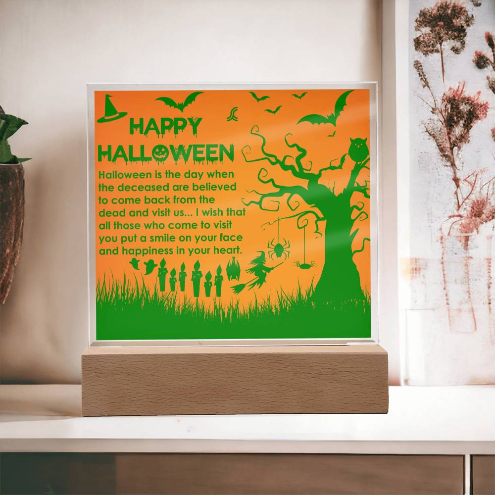 Make sure everyone knows it's serious business come Halloween time with this spooktacular plaque! Featuring a classic Halloween design, this plaque is sure to liven up your house and get everyone in the spirit of the holiday. And of course, it makes for a perfect photo opp! (Boo-yah!)