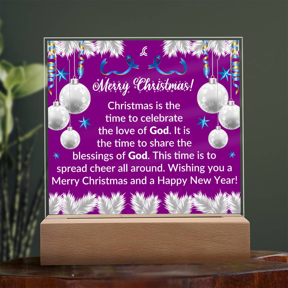 The Happy Holiday Acrylic Plaque Collection features a classic square plaque crafted from premium acrylic. Its glossy reflective finish adds an elegant touch to any room and the convenient size makes it an easy addition to any wall or shelf. Perfect for adding a touch of sophistication to your home, this timeless plaque is sure to bring joy and cheer to your holiday season.