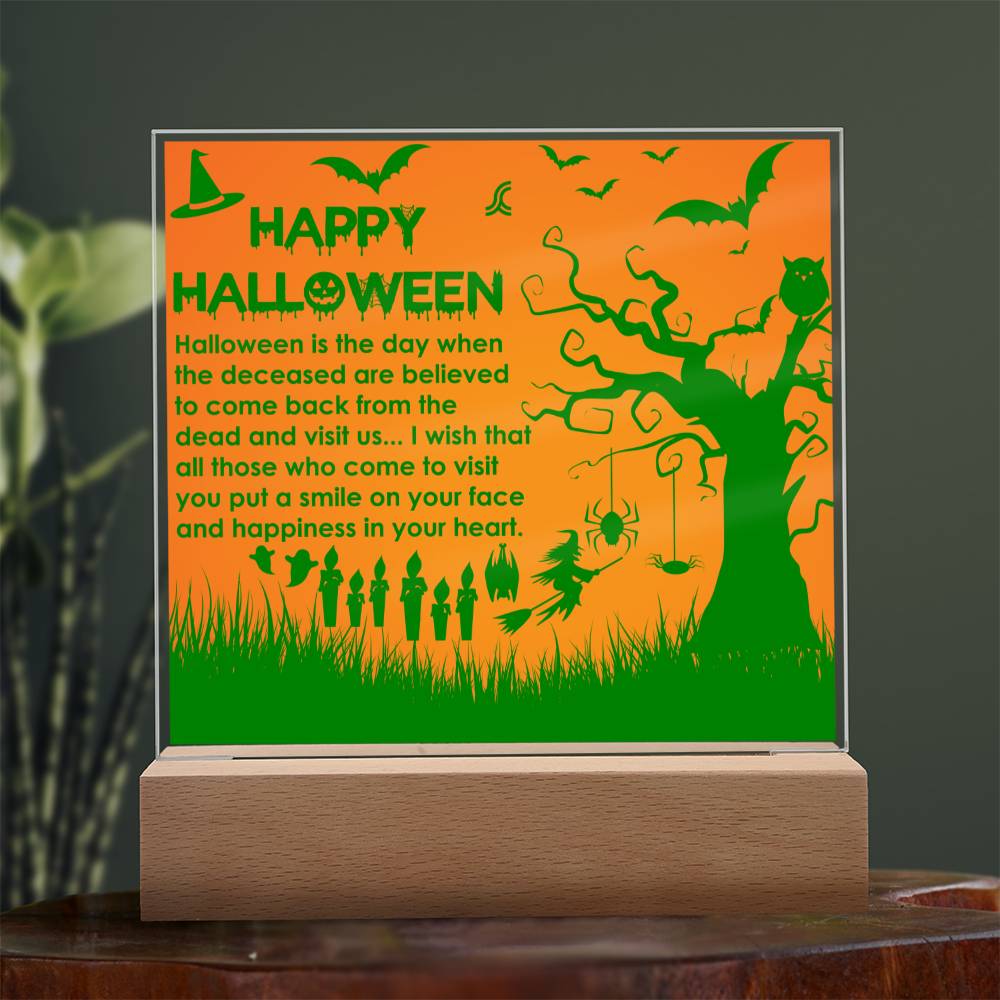 Make sure everyone knows it's serious business come Halloween time with this spooktacular plaque! Featuring a classic Halloween design, this plaque is sure to liven up your house and get everyone in the spirit of the holiday. And of course, it makes for a perfect photo opp! (Boo-yah!)