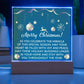 This Merry Christmas Holiday Collection is the perfect way to bring some festive cheer into your home. Crafted from durable acrylic, this square plaque will add an inviting holiday touch to your decor. It’s the perfect way to get into the Christmas spirit!