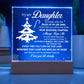 Celebrate the special bond between parent and child with My Daughter The Most Beautiful Chapter acrylic plaque. Created with modern aesthetics in mind, this sophisticated yet graceful plaque captures the essence of unconditional love perfectly. Show your daughter that you are proud of her today!