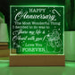 This exquisite Happy Anniversary Holiday Edition acrylic plaque is the perfect way to commemorate a special day. Crafted from top-quality acrylic, this piece adds an elegant touch to any home, alluding to the world of art, literature, and fashion.