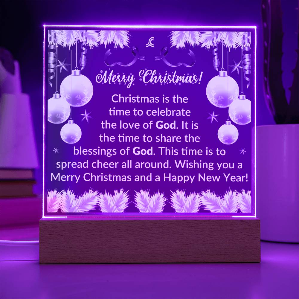 The Happy Holiday Acrylic Plaque Collection features a classic square plaque crafted from premium acrylic. Its glossy reflective finish adds an elegant touch to any room and the convenient size makes it an easy addition to any wall or shelf. Perfect for adding a touch of sophistication to your home, this timeless plaque is sure to bring joy and cheer to your holiday season.