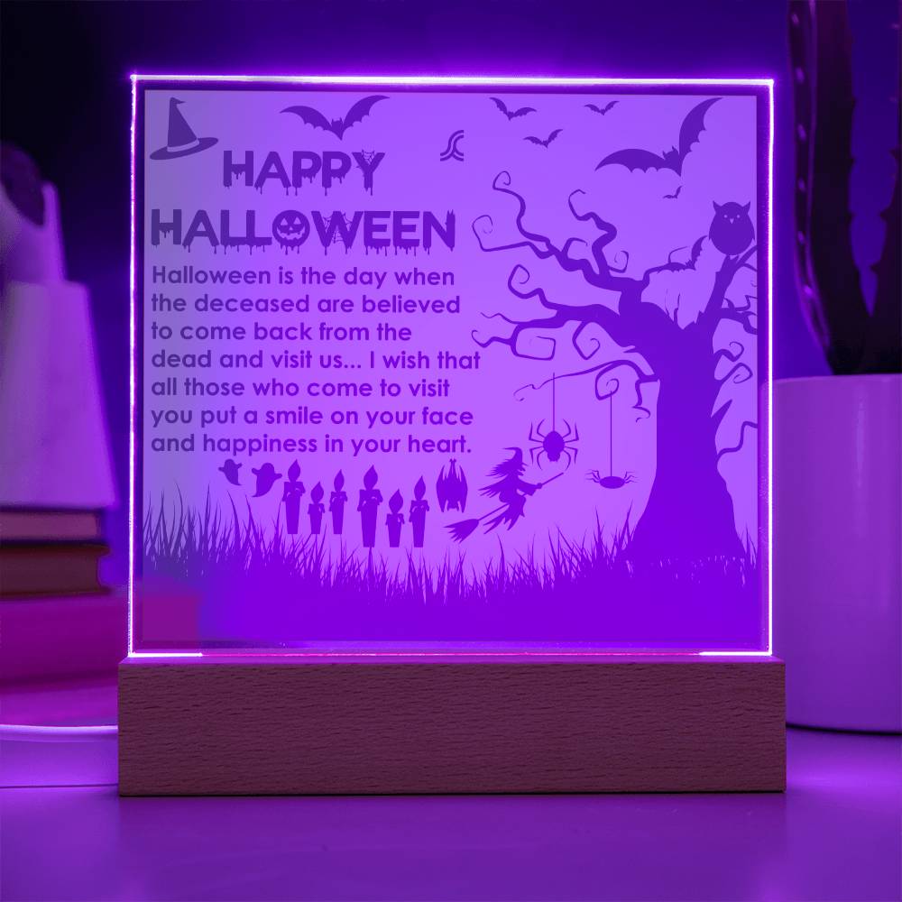 Make sure everyone knows it's serious business come Halloween time with this spooktacular plaque! Featuring a classic Halloween design, this plaque is sure to liven up your house and get everyone in the spirit of the holiday. And of course, it makes for a perfect photo opp! (Boo-yah!)