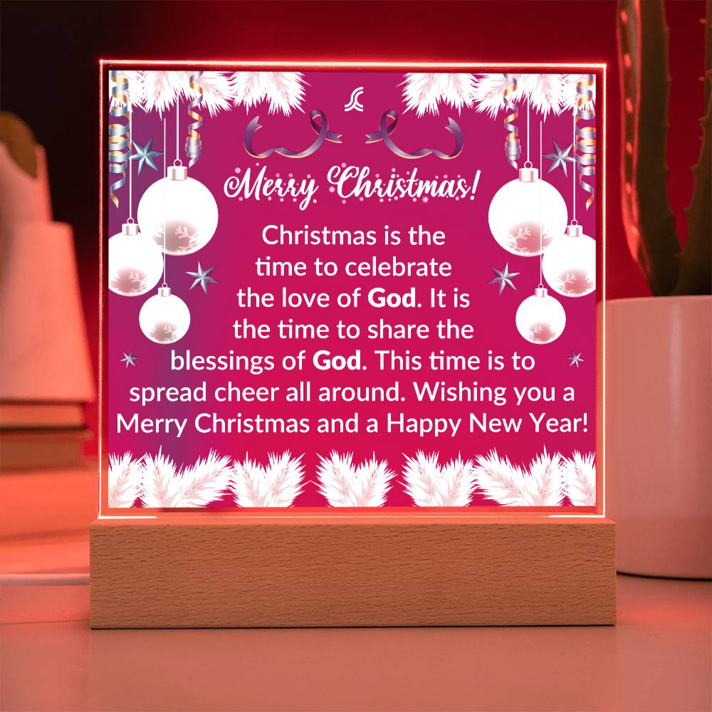 The Happy Holiday Acrylic Plaque Collection features a classic square plaque crafted from premium acrylic. Its glossy reflective finish adds an elegant touch to any room and the convenient size makes it an easy addition to any wall or shelf. Perfect for adding a touch of sophistication to your home, this timeless plaque is sure to bring joy and cheer to your holiday season.