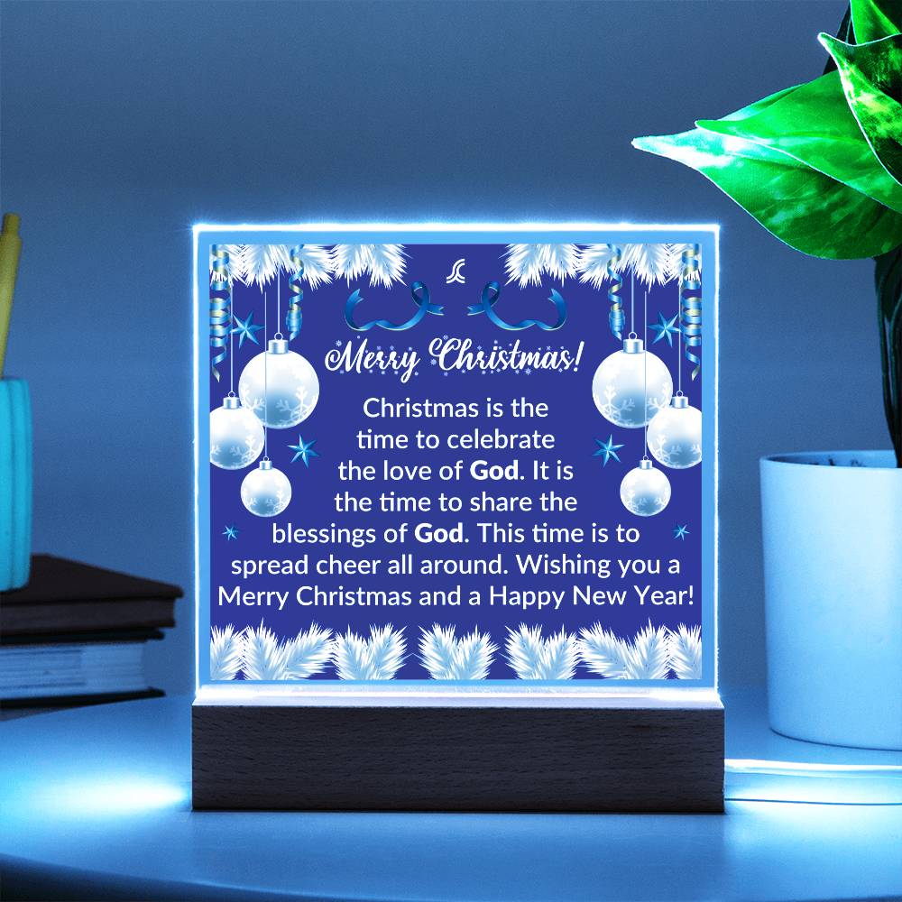 The Happy Holiday Acrylic Plaque Collection features a classic square plaque crafted from premium acrylic. Its glossy reflective finish adds an elegant touch to any room and the convenient size makes it an easy addition to any wall or shelf. Perfect for adding a touch of sophistication to your home, this timeless plaque is sure to bring joy and cheer to your holiday season.