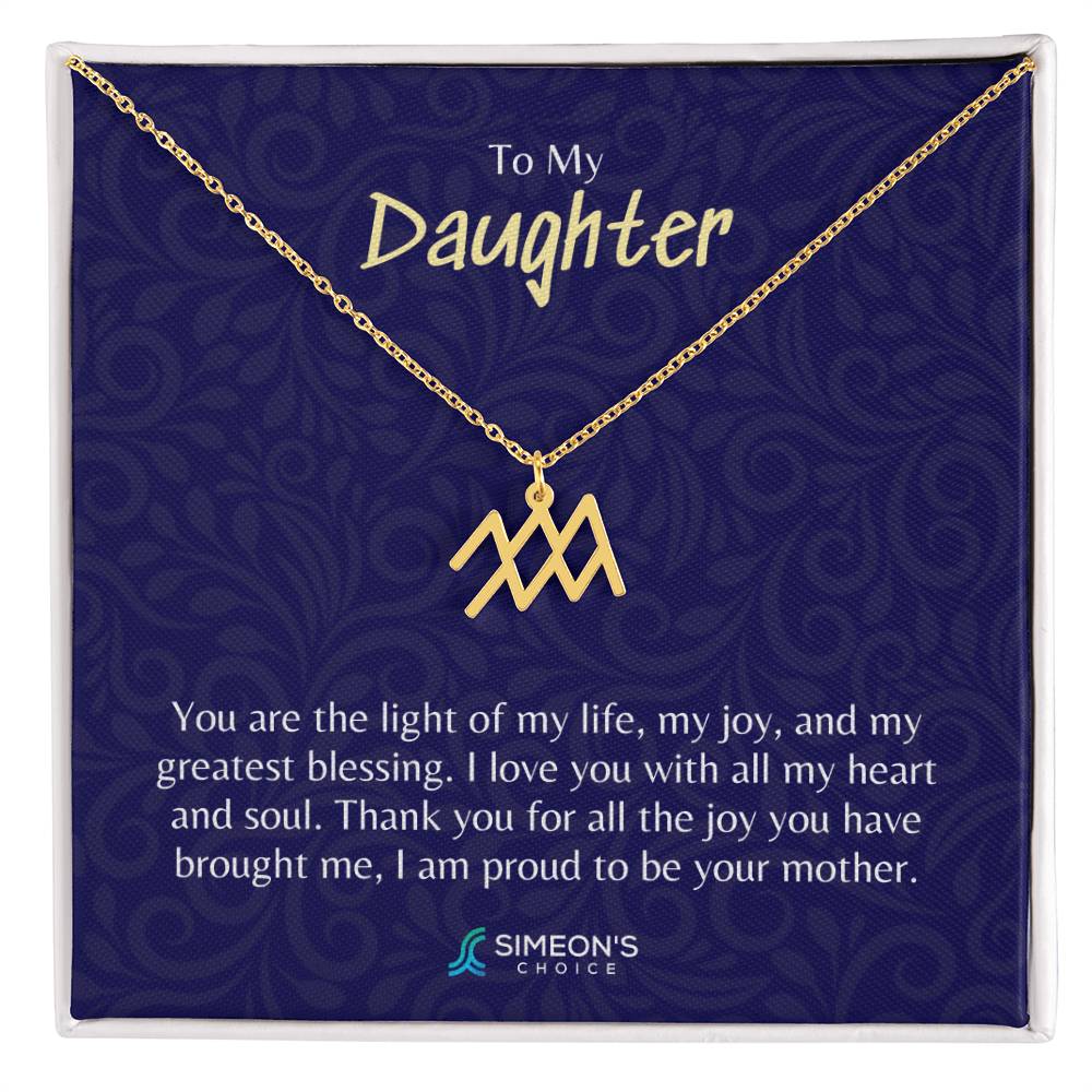 Zodiac Daughter Necklace