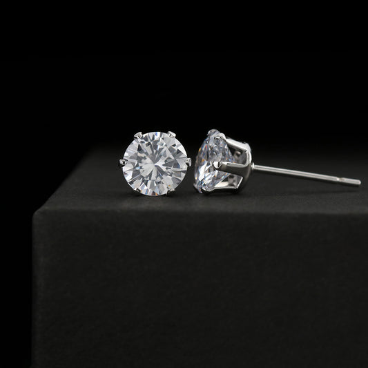 Surprise your sweetheart with a pair of these brilliant Cubic Zirconia Earrings! The sparking studs will dress up any outfit, and provide a classic look that will never go out of style! Stud Earring Details: