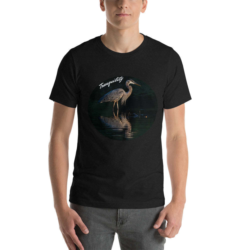 Great Blue Heron - Tranquility - Unisex t-shirt