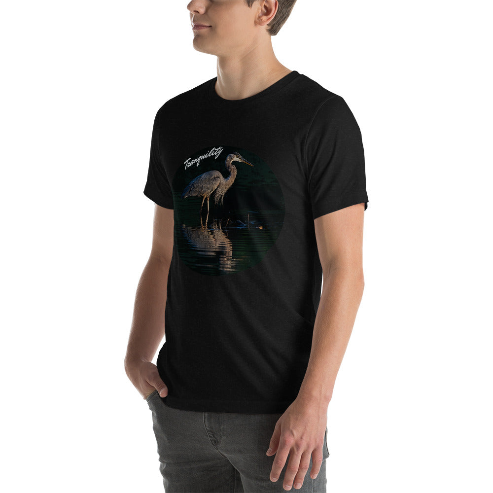 Great Blue Heron - Tranquility - Unisex t-shirt