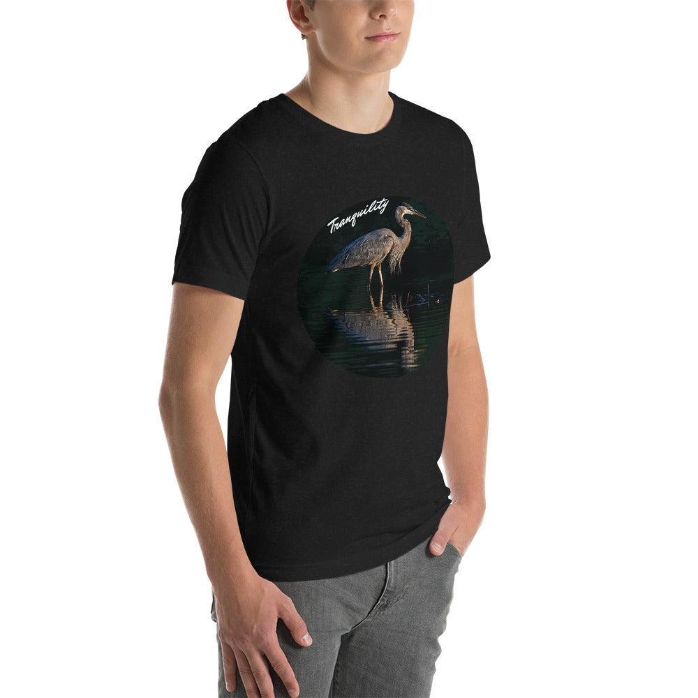 Great Blue Heron - Tranquility - Unisex t-shirt