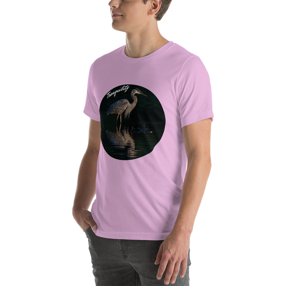 Unisex t-shirt - Great Blue Heron - Tranquility