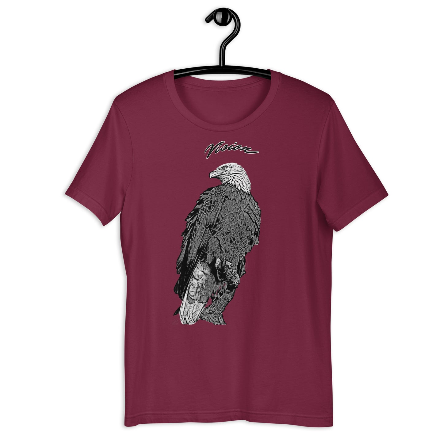 Bald Eagle - Vision- Black and White Unisex T-Shirt