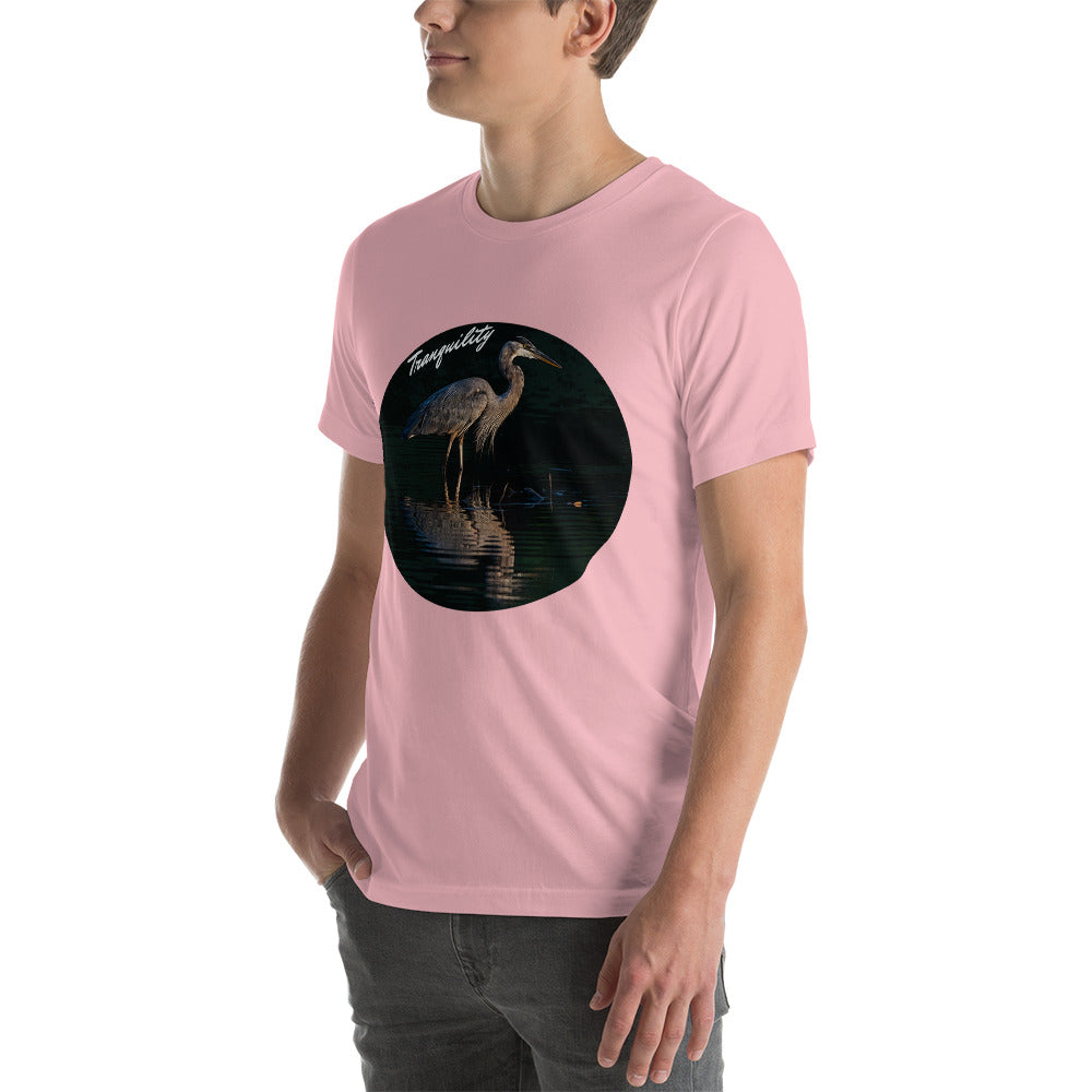 Unisex t-shirt - Great Blue Heron - Tranquility